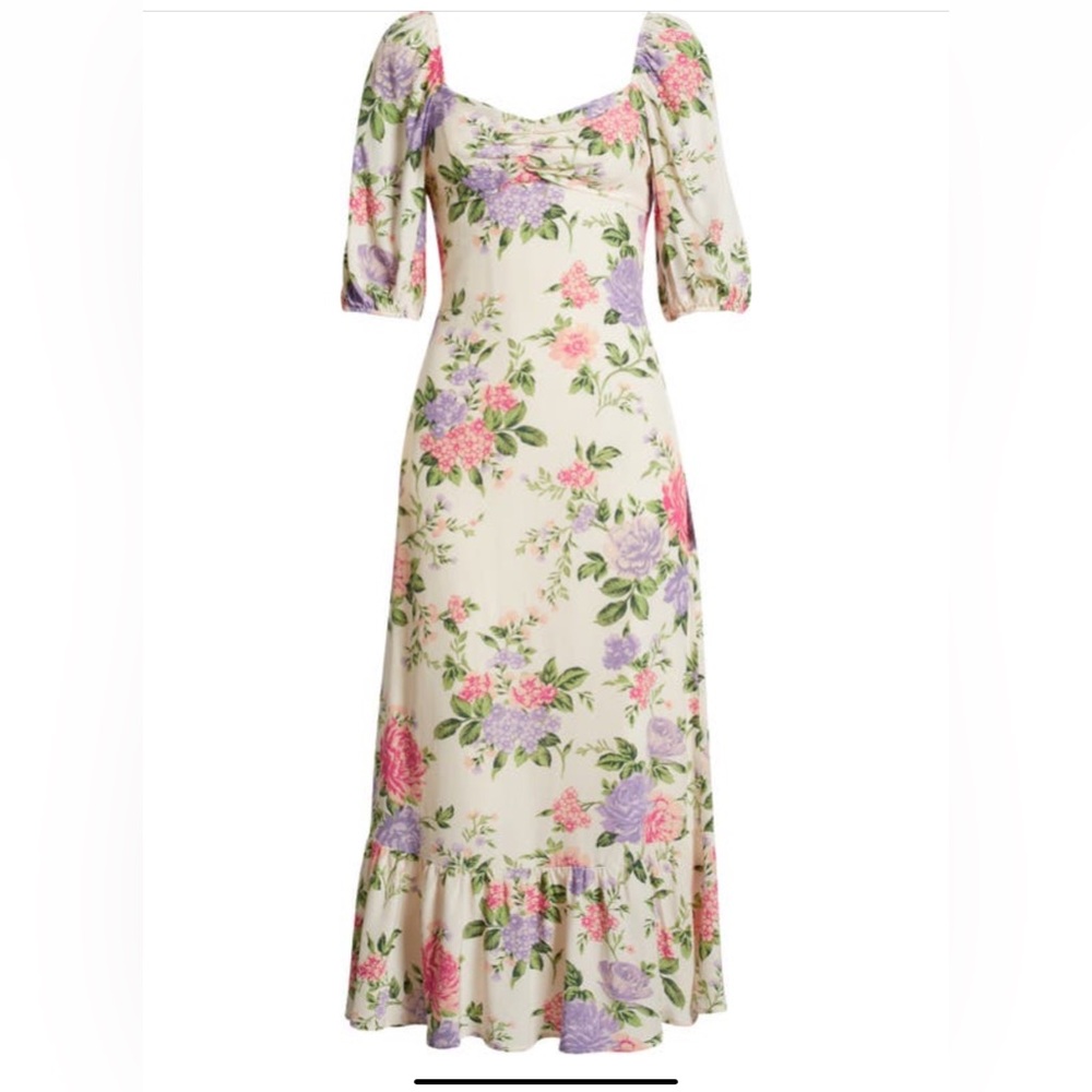 NOBODY’s CHILD Floral Print Maxi Dress NWT’s sz 6 - Picture 2 of 13